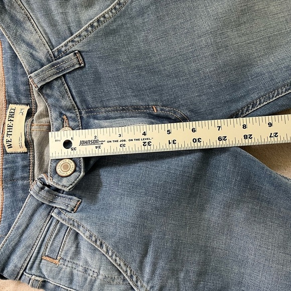 We The Free - Varsity Blues Mid-Rise Slim Boot Cut Flare Jeans Size 24 Western - Picture 15 of 16